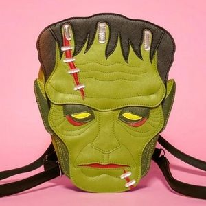 😍 Frankenstein Monster Backpack Love Pain & Stitches Vixen NWT
